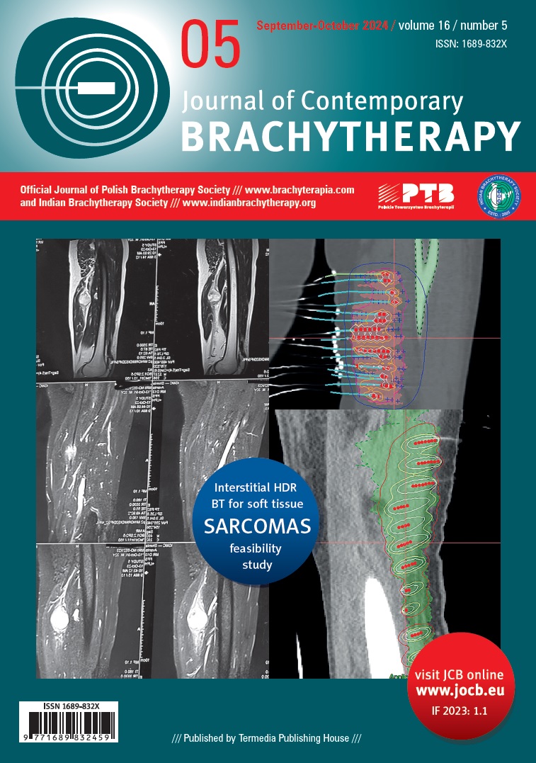 Where are we with #fractionation #schedules and #prescriptions in #HDR 3D planning #vaginalcuff #brachytherapy?
termedia.pl/Where-are-we-w…
Considering #perioperative #interstitial #HDR #BT, for #softtissuesarcoma?
termedia.pl/In-depth-feasi…
#ThisIsBrachytherapy