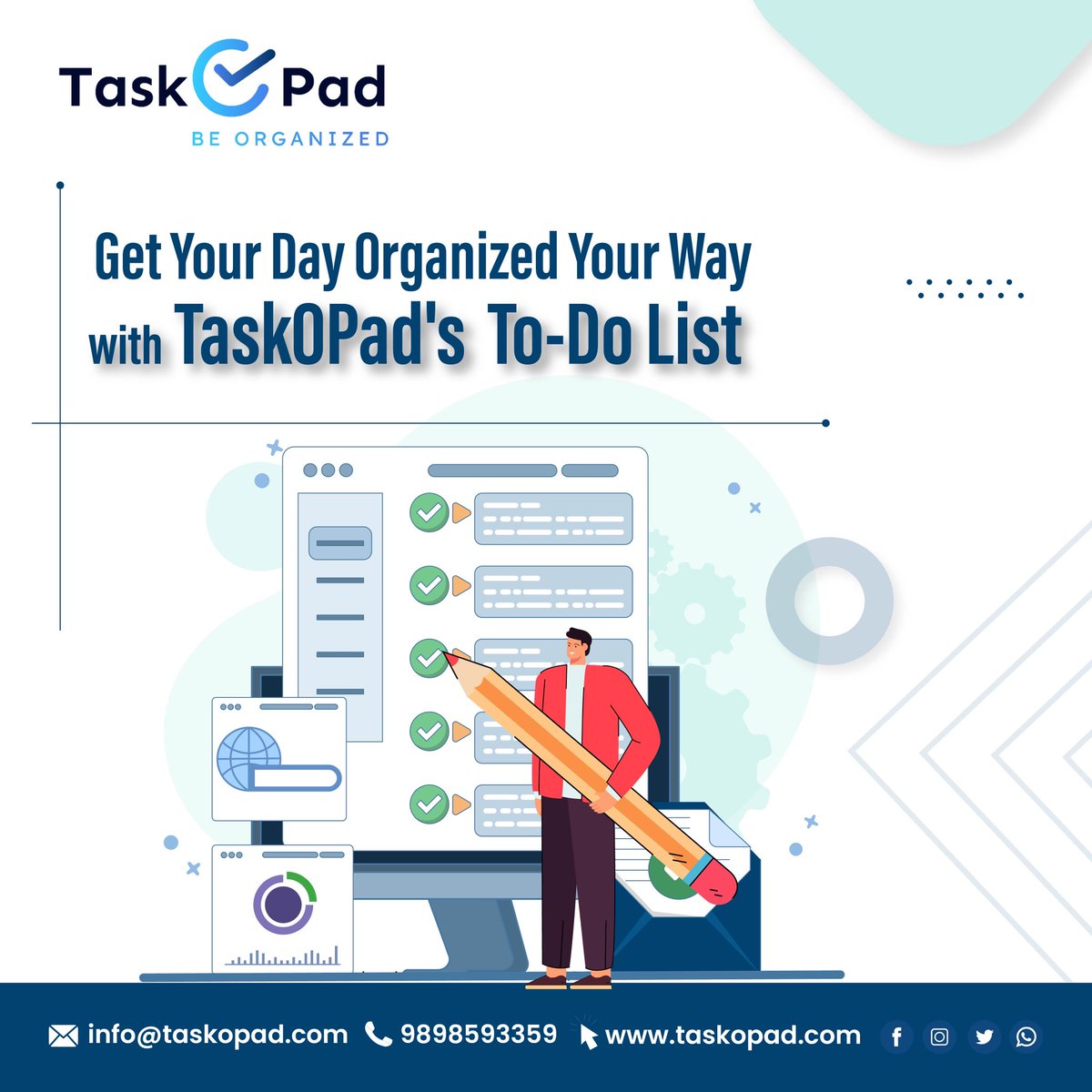 taskopad's tweet image. Get organized, stay productive, and make your to-do list your power move with TaskOPad! 

#TaskOPad 
#ProductivityBoost 
#ToDoListGoals