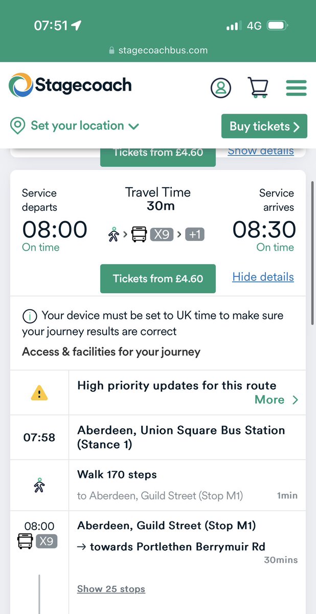 KaraD1117's tweet photo. @StagecoachEScot  can someone please tell me why on your website it says there’s a bus into Portlethen at 8am from Aberdeen but when you get to the station the next bus isn’t until 0830? https://t.co/9f2JagpQqE