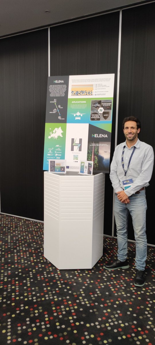HELENAProjectEU's tweet image. ✈️⚡️Yesterday, Pedro López-Aranguren represented the HELENA Project at the @bepa_eu Brokerage Event, presenting “Future #EV &amp;amp; Aircraft #Batteries: #Lithium Metal Halide SSB.”🚗✈️
He showcased advances in halide-based #solidstate #battery tech for #electricVehicles &amp;amp; #aviation.🔋
