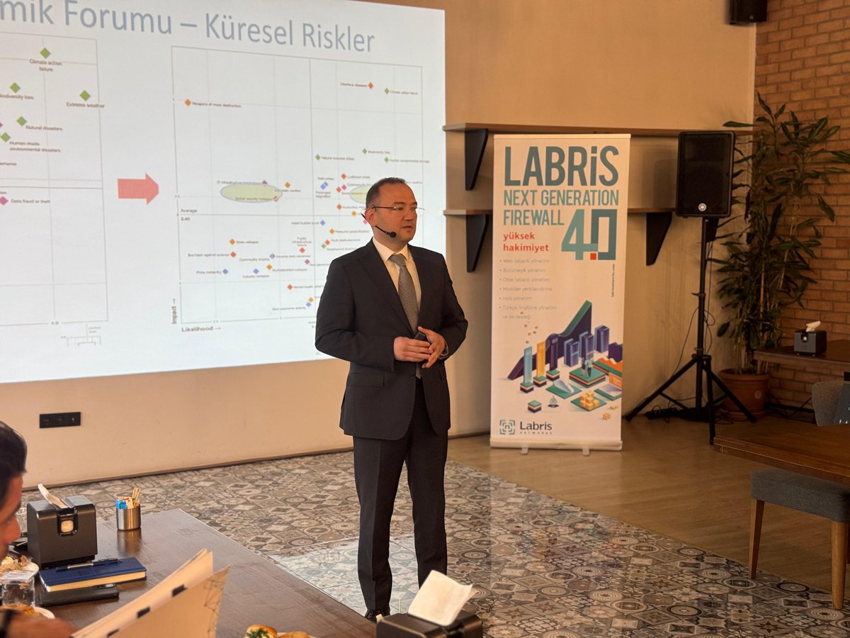 LabrisNetworks's tweet image. At the Public Cyber Security Event organized by the Turkish Cyber Security Cluster, attended by representatives of 57 different public institutions, our Founding Partner and Board Member Oğuz Yılmaz explained our solutions for the cyber security needs of public institutions.