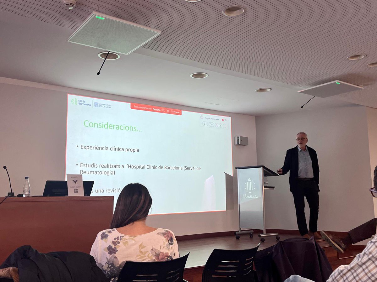 ARCat (@gruparcat) on Twitter photo Conferència magistral del dr. Raimon Sanmartí de <a href="/Reumaclinic/">Reumatología Clinic</a> a la reunió de la <a href="/SCReuma/">Societat Catalana de Reumatologia</a>:
“Les mil cares del reumatisme palindromic...i un breu passeig per
les artritis intermitents”
Una sessió basat en experiència, investigació i revisió d’un gran expert 🙌🏻 Conferència magistral del dr. Raimon Sanmartí de <a href="/Reumaclinic/">Reumatología Clinic</a> a la reunió de la <a href="/SCReuma/">Societat Catalana de Reumatologia</a>:
“Les mil cares del reumatisme palindromic...i un breu passeig per
les artritis intermitents”
Una sessió basat en experiència, investigació i revisió d’un gran expert 🙌🏻