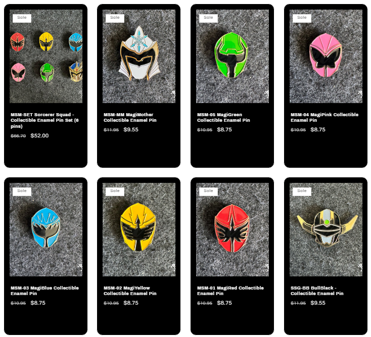 razzle1337's tweet photo. Black Friday sale on @CeeVee_Co's site!

Use code RAZZLE1337 for an extra 10% off or FREEFIRST for free shipping on orders $35 and up!

Get Sentai, Rider and Metal Hero pins!

Also sells prints and stickers! https://t.co/3N011ePMh1