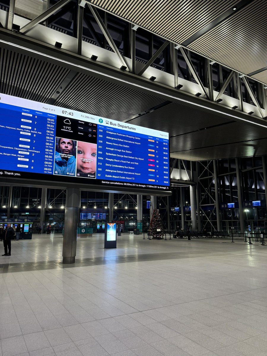 First time out of Grand Central station this morning. Well done <a href="/Translink_NI/">Translink</a> <a href="/deptinfra/">Department for Infrastructure</a> and the contractors. Great to see it operational. 👍🏻