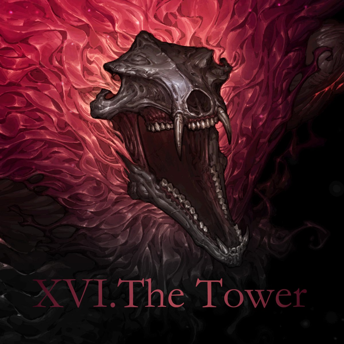 Midnightyz98's tweet image. XVI.The Tower via @artstationhq artstation.com/artwork/vbEegx
The punishing lightning, the despairing humans, and the collapsing tower—these three together compose the "Tower" card. And the Abis is precisely that lightning which destroys everything.