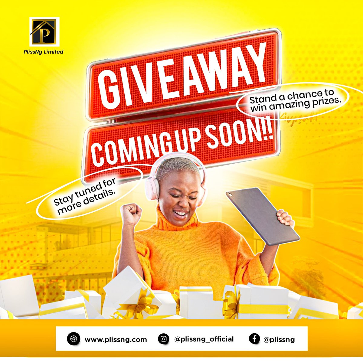 plissng's tweet photo. IT'S GIVEAWAY FRIDAY!

Get ready for the BIGGEST GIVEAWAY OF THE WEEK.

Stay tuned- 4pm is the time!
The more you engage, the higher your chances of winning.

Set your Alarm! Get ready to WIN!

#plissng #Giveaway #RealEstate #StayTunned https://t.co/Jv6WPKzmfp