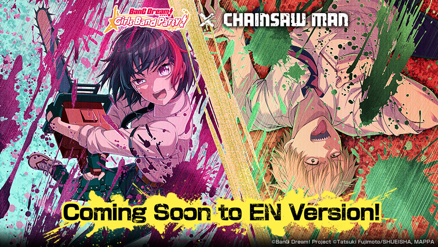 ¡El crossover entre Chainsaw Man y BanG Dream! está por llegar a nivel global!
