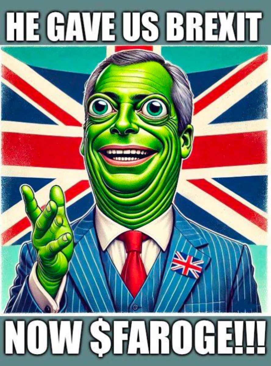 BShilbert's tweet photo. @Cryptollica @NigelFaroge $FAROGE 🚀🐸🇬🇧😍 https://t.co/XGfU7ntN1z