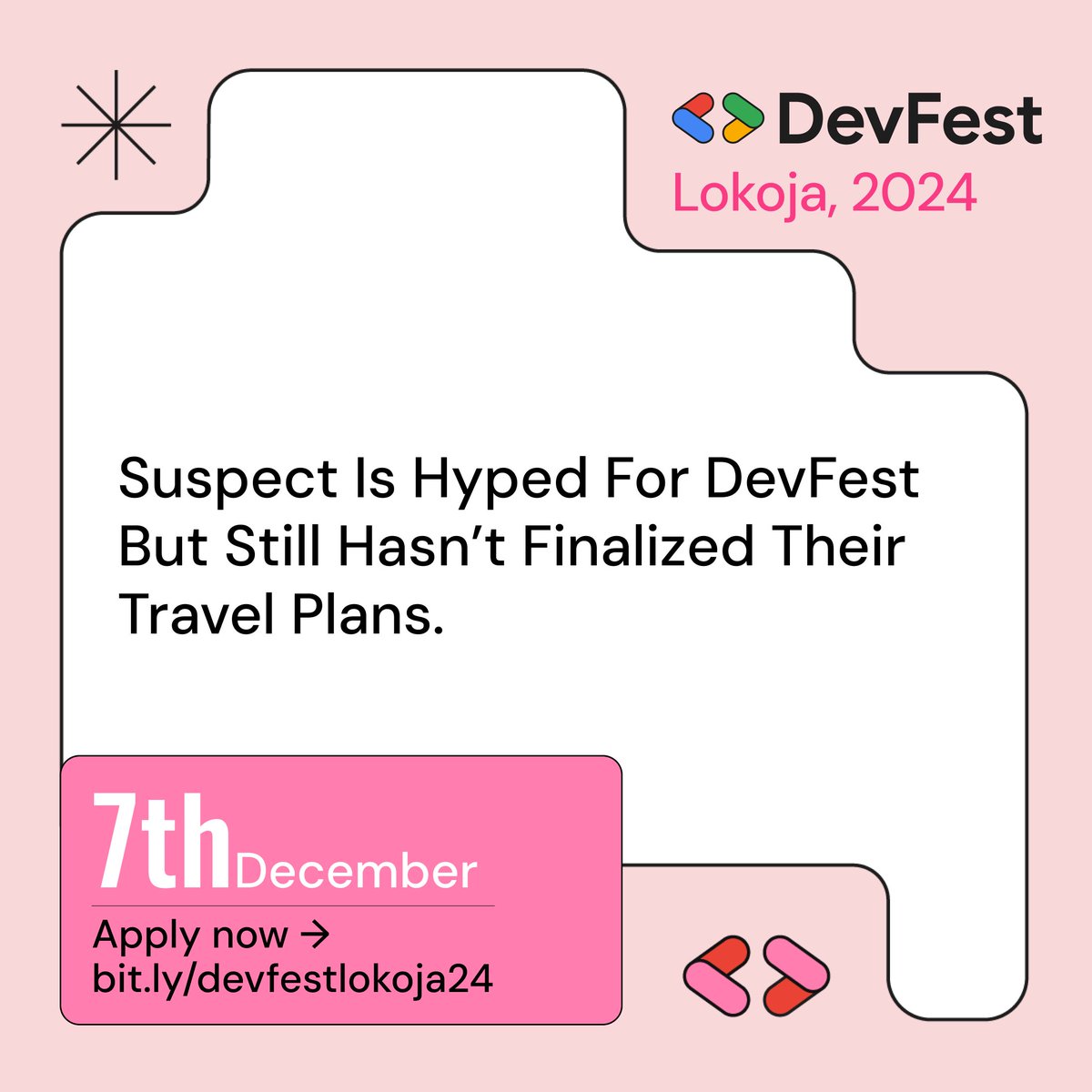 gdglokoja's tweet photo. Don't forget to RSVP
#DevFestLokoja

https://t.co/M7q8q4BsbD https://t.co/oh9B9JU3tB