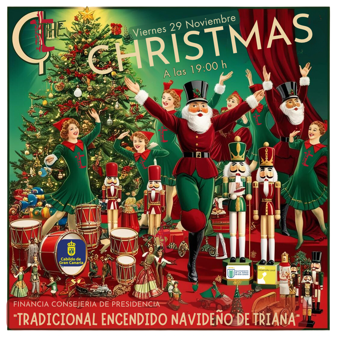 🌟✨¡La Navidad llega a Triana!✨🌟
Este 29 de noviembre, te invitamos a vivir una tarde mágica llena de ilusión, música y tradición: zonatriana.com/tradicional-en…

Financia: Consejería de Presidencia del Cabildo de Gran Canaria
Colabora:Servicio de Desarrollo Local del Ayuntamiento