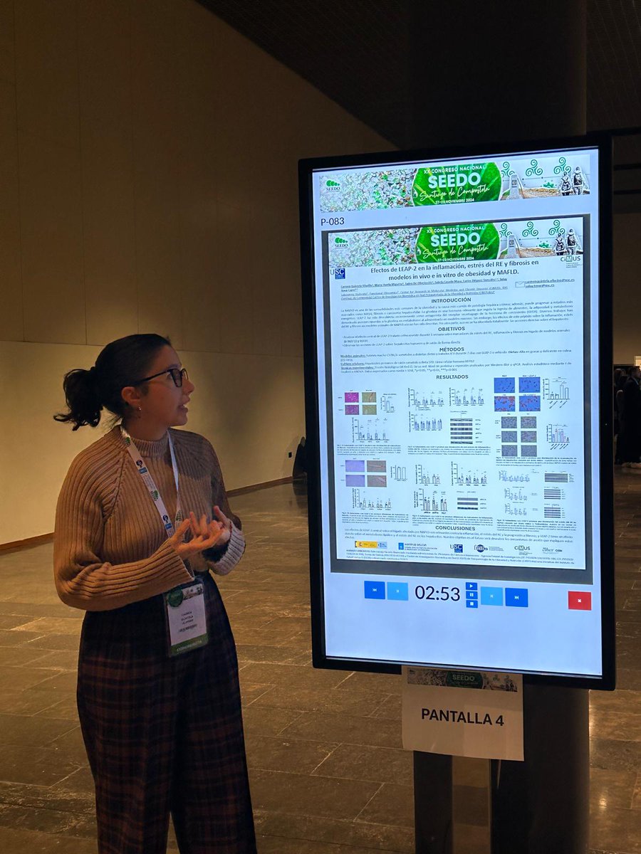 Hoy hemos estado presentando algunos de nuestros resultados en formato póster en el XX Congreso de la <a href="/SociedadSeedo/">SEEDO</a> #SEEDO2024