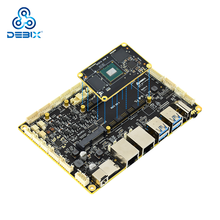 debix_io's tweet photo. DEBIX SOM A Core Board:
๐น NXP iMX 8M Plus Quad-core ARM Cortex-A53, up to 1.8 GHz
DEBIX SOM A IO Board:
๐น Expands connectivity with multiple GPIOs, USB, Ethernet, and CAN bus
Shop now: https://t.co/GVhRj0CtA3
#DEBIX #SOM #NXP #iMX8MP https://t.co/nL0KDSOUq5