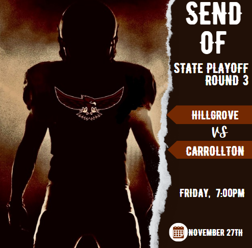 GHSA Sports (@ghsa930297) on Twitter photo The GHSA Football State Championship - Send off Round 3.
<a href="/HgroveFootball/">βπππππ£π π§π βπ π½π π π₯ππππβ’οΈ</a> πCarrollton
LIVE STREAM β‘οΈ bit.ly/3ZjJdwW
π
Friday 11/29
β° 7p.
<a href="/hillgrovesports/">Hillgrove Hawks</a> <a href="/GroveRecruits/">Hillgrove Football Recruiting</a> <a href="/benfordcoach/">Benjamin, Ed.S.</a> <a href="/CarterGenchi_35/">Carter genchi</a> <a href="/Coach__Blount/">Coach Carter Blount</a> <a href="/CoachHayes50/">Luke Hayes</a> The GHSA Football State Championship - Send off Round 3.
<a href="/HgroveFootball/">βπππππ£π π§π βπ π½π π π₯ππππβ’οΈ</a> πCarrollton
LIVE STREAM β‘οΈ bit.ly/3ZjJdwW
π
Friday 11/29
β° 7p.
<a href="/hillgrovesports/">Hillgrove Hawks</a> <a href="/GroveRecruits/">Hillgrove Football Recruiting</a> <a href="/benfordcoach/">Benjamin, Ed.S.</a> <a href="/CarterGenchi_35/">Carter genchi</a> <a href="/Coach__Blount/">Coach Carter Blount</a> <a href="/CoachHayes50/">Luke Hayes</a>