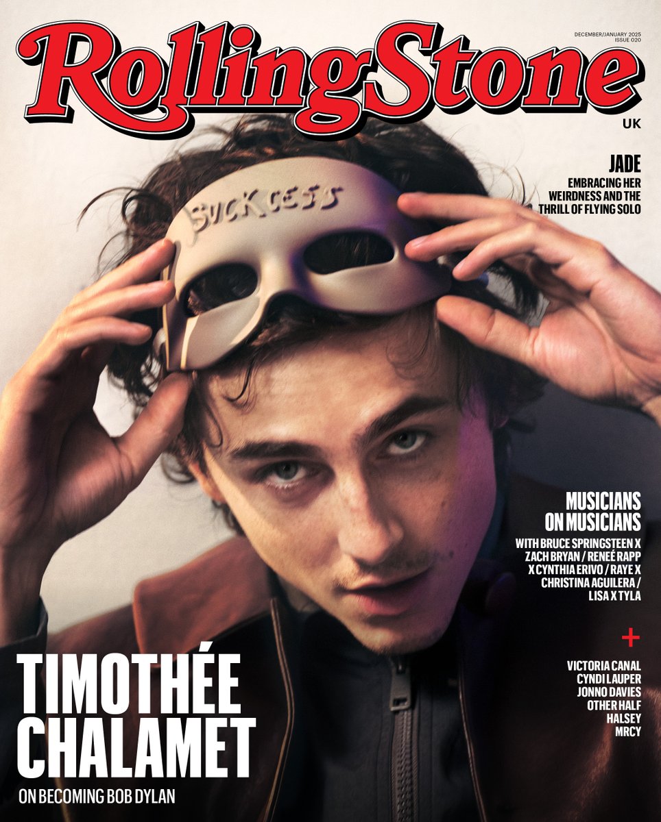 RollingStoneUK's tweet photo. .@RealChalamet is our Dec/Jan cover star ✨ 
Read the cover story: https://t.co/qdbLCcypWR https://t.co/YshnYMT7Ua