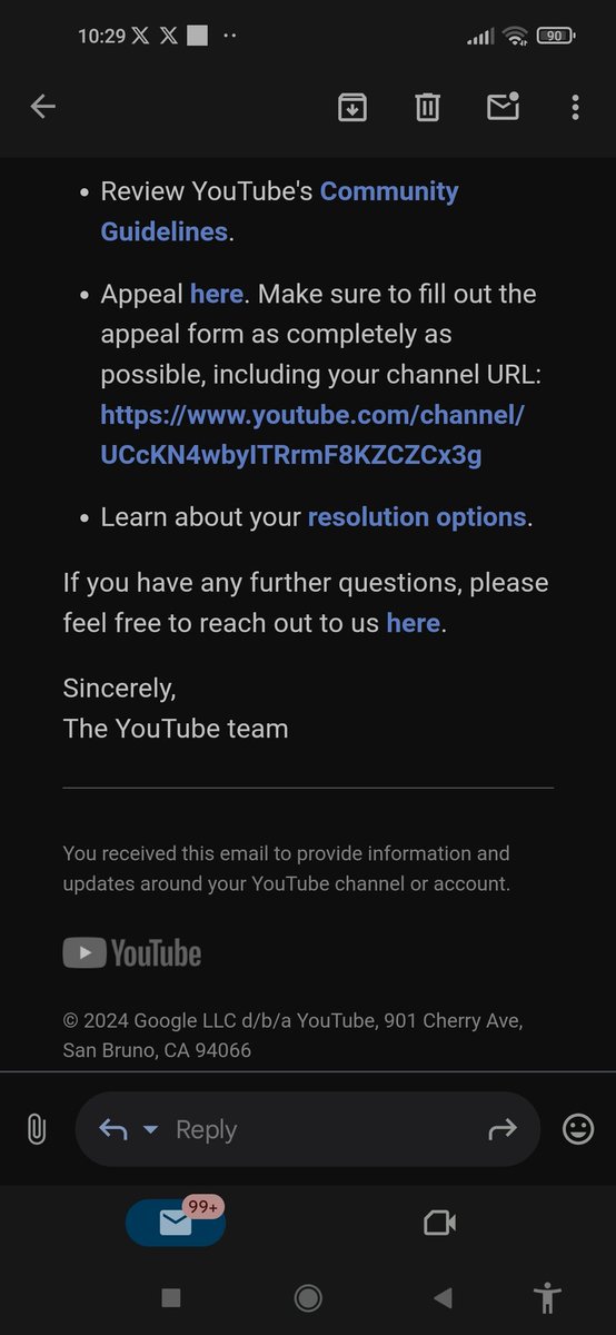 cyuzuzodeph's tweet photo. @TeamYouTube I don't understand how, it cannot be retrieved when I received an email from YouTube that I can appeal, and in YT studio I sawa that I can appeal until  November 2029. So how can't you find, when you are the one who removed it? https://t.co/yWlY8guicM