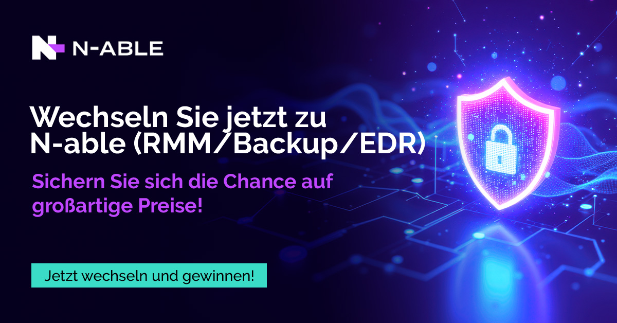 🏆 Wir bei ALSO freuen uns, das N-able Neukunden-Incentive anzukündigen! Nutzen Sie die IT-Management-Lösungen von N-able und gewinnen großartige Preise! Testen Sie ein Produkt oder schließen Sie einen Vertrag ab! 👉 Mehr erfahren:
also.pulse.ly/d1g1rnidz5