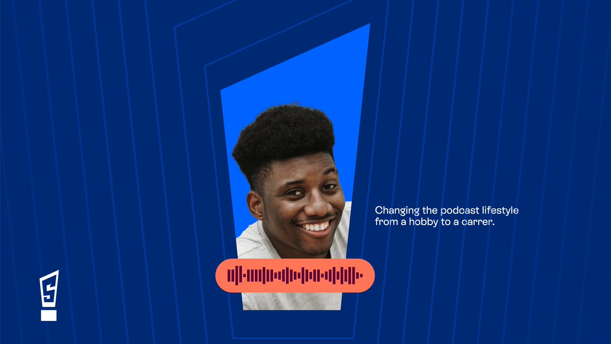 Johnboscokocci's tweet photo. Working on a podcast app visual design. With the use of an exclamation mark as the logo, which is an indirect representation of speech. https://t.co/JPnpVWp7q8