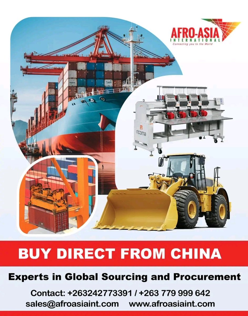 afro_asia_inter's tweet photo. looking for Agriculture, Mining , Industrial Machinery, Fuel Tankers or Yellow Equipment we got you covered, you can *Buy Direct from China* 🇨🇳 from the reliable manufacturers at affordable prices.

For more Info contact us at

📧 sales@afroasiaint.com or  call/app 077 999 9642. https://t.co/ONRq597aV2