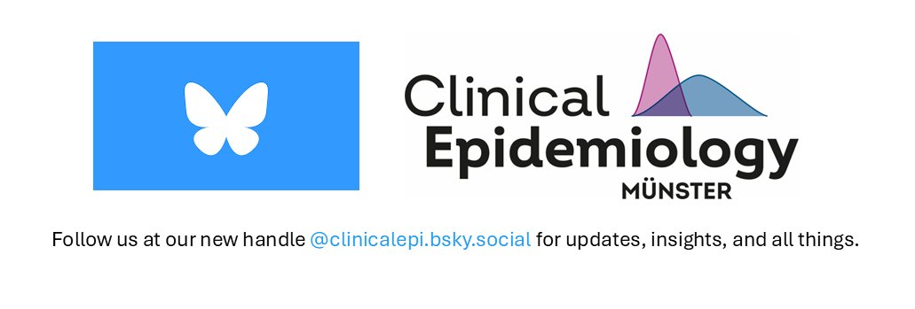 📢Exciting news!
We've joined the #BlueSky community!

👉Follow us at our new handle @clinicalepi.bsky.social for updates, insights, and all things.
For the time being, we will be posting on our X and BlueSky accounts.