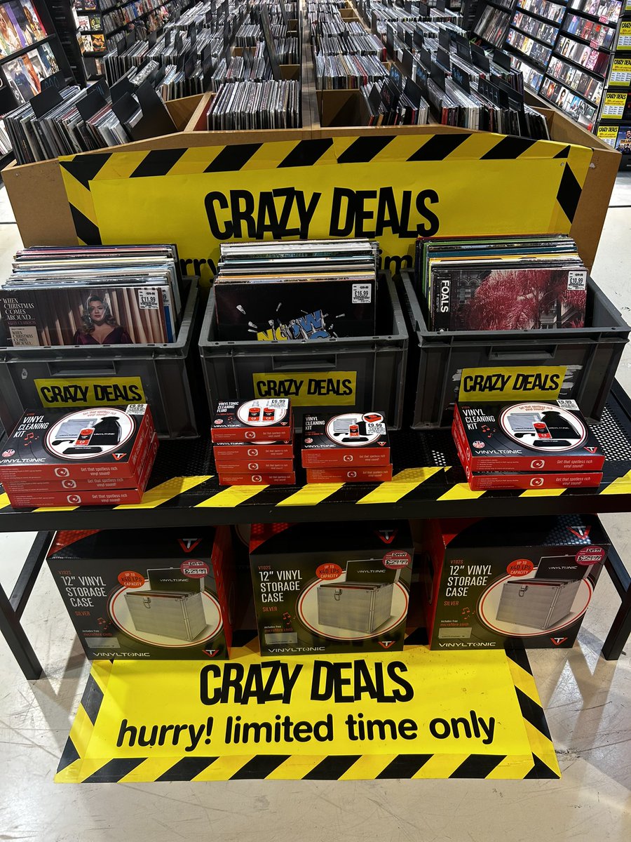 CRAZY DEALS 
hurry! limited time only 
#BlackFriday #BlackFridayDeals #hmvCrazyDeals #hmvLovesVinyl <a href="/Redditch_BID/">Embrace Redditch</a> <a href="/hmvtweets/">hmv</a>