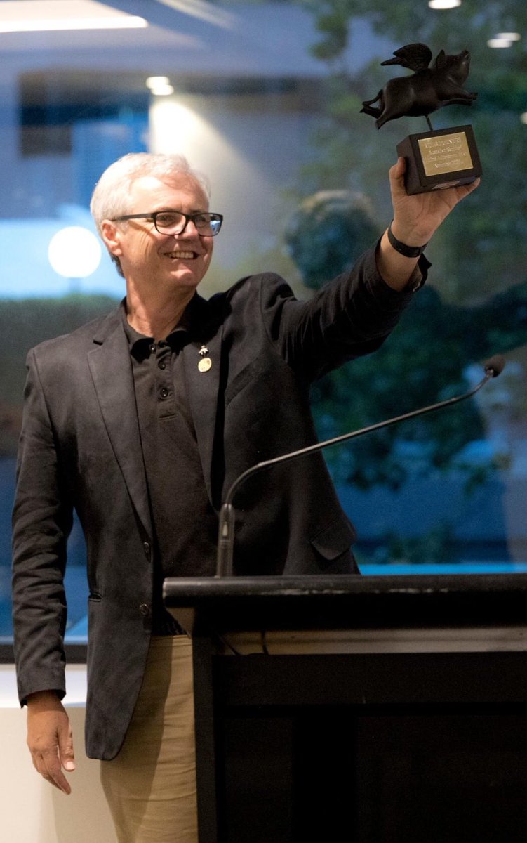 Very surprised and honoured to be awarded a Life Achievement Award by Australian Skeptics.