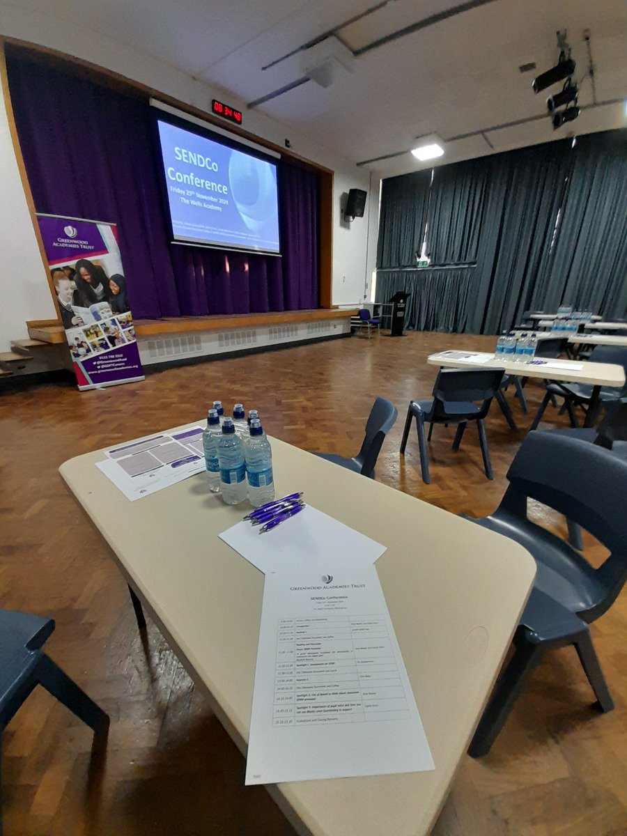 AmyBaxter2412's tweet photo. All set up ready for @GreenwoodAcad SENDCo Conference today ๐
#ShowcaseSEND #WeAreGAT
@WayneNorrie https://t.co/Mr9mTVhgXB