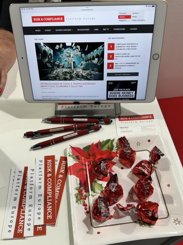 Ultima occasione per incontrarci al Salone dei Pagamenti di Milano 🍫 🥂 passa dal nostro stand K03 🙏

#payvolution #salonepagamenti #salonedeipagamenti 

riskcompliance.it