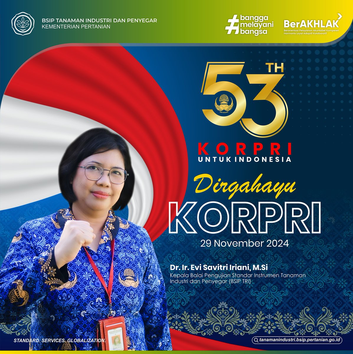 brmptri's tweet image. Selamat Hari KORPRI, #frenSIP 
Hari ini kita merayakan semangat pengabdian para abdi negara yang telah memberikan kontribusi terbaik untuk bangsa dan negara. KORPRI bukan hanya sekadar organisasi, tetapi simbol dari dedikasi dan komitmen untuk mewujudkan pelayanan yg lebih baik.