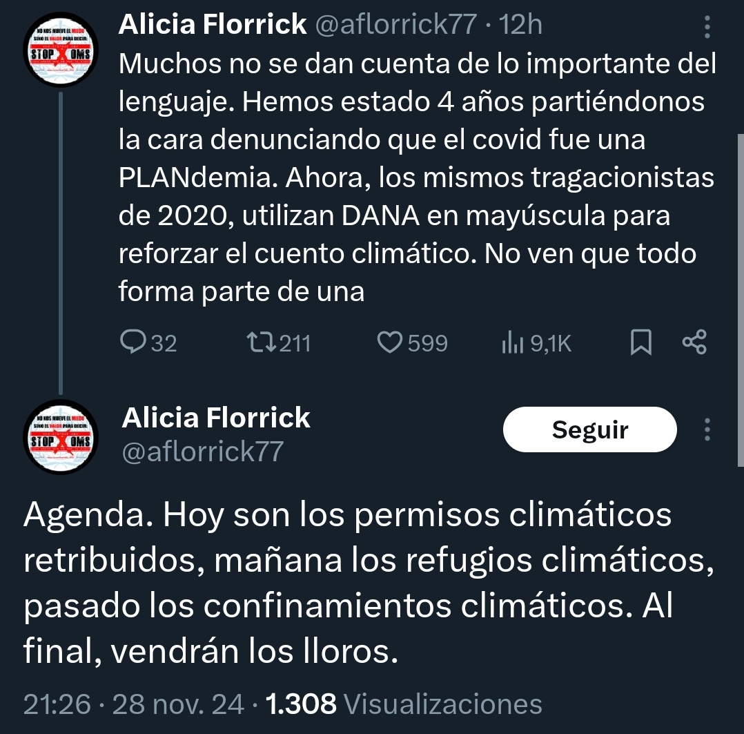 Negacionistas Out of Context tweet media