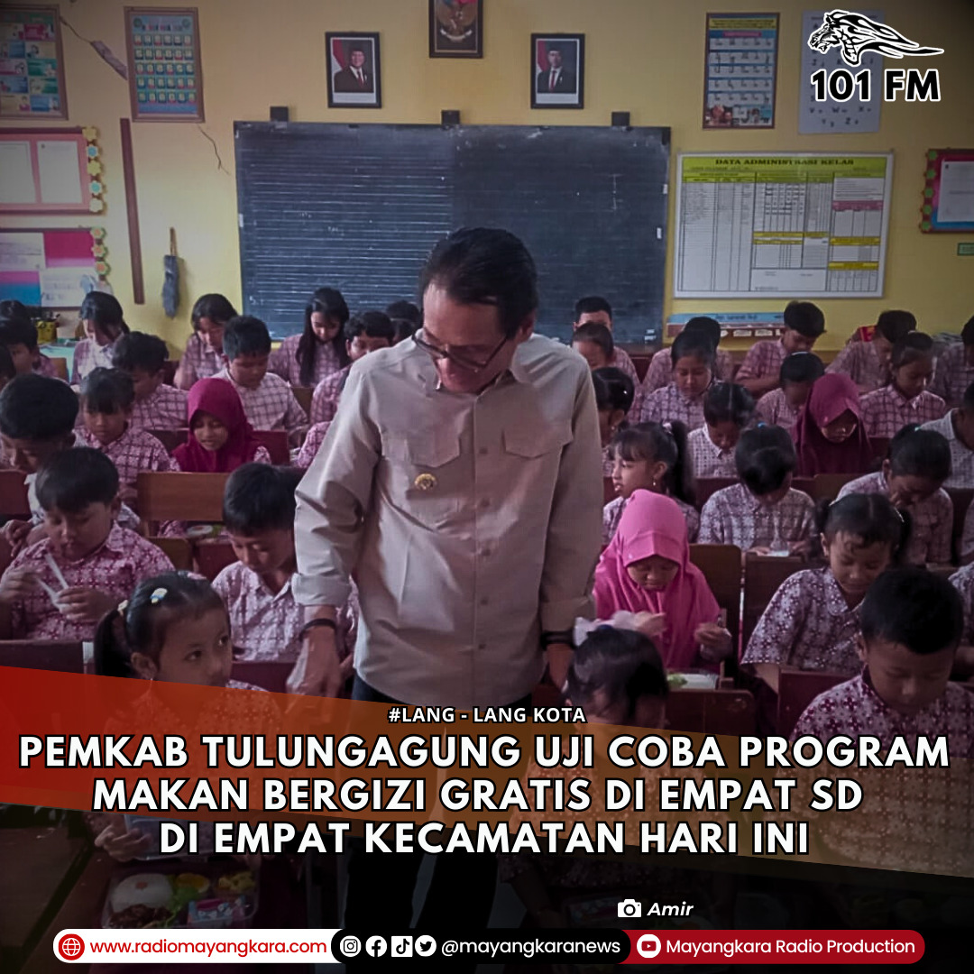 Pemkab Tulungagung hari ini mengujicoba program makan bergizi gratis di empat SD di empat kecamatan.
instagram.com/p/DC8i8RESk5J/…