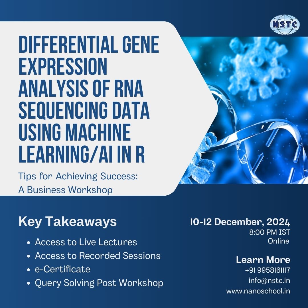 ITBreakCom's tweet image. Decode Gene Expression Data with R: RNA-Seq & Microarray Made Simple!
📅Dec 10-12, 2024
⏰8:00 PM IST
🌐Online
Enrol Now: nanoschool.in/enroll-me/?pid…
Know Now: nanoschool.in/biotechnology/…
#GeneExpression #RNASeq #MicroarrayAnalysis #Bioinformatics #DataScience #BiotechResearch #Data