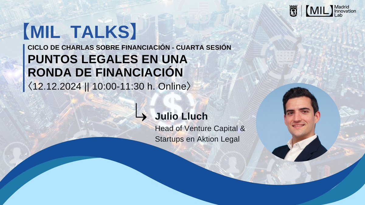 ¡Última sesión del Ciclo de charlas sobre #financiación! 💰

🗣️ Hablaremos sobre los aspectos legales clave en una ronda de financiación, la importancia del pacto de socios y las claves del #TermSheet.

¡No te lo pierdas, aprende a proteger tu #startup!👇

eai1.short.gy/VeHSLu
