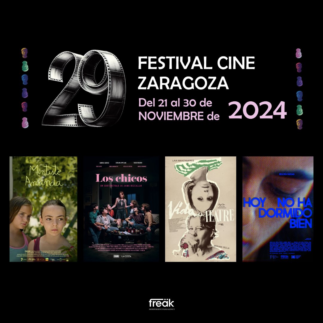 TheCircularGr's tweet image. 🥁 En la 29ª edición del Festival de Cine de Zaragoza están compitiendo cuatro de los films distribuidos por #AgenciaFreak.