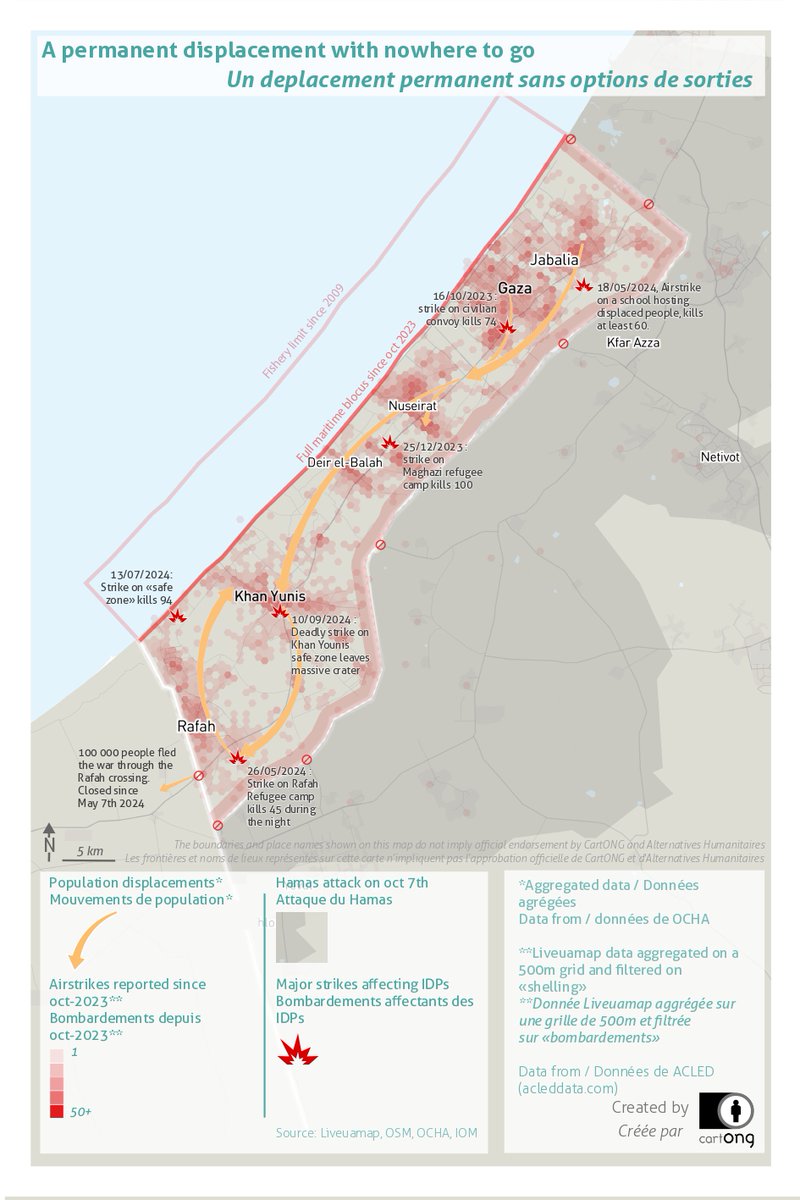 📅 29 novembre : Journée internationale de solidarité avec le peuple palestinien – CartONG s'engage à utiliser la cartographie pour documenter les impacts de l'occupation et soutenir les acteurs humanitaires.
#Palestine#Gaza#cartographie#alternativeshumanitaires