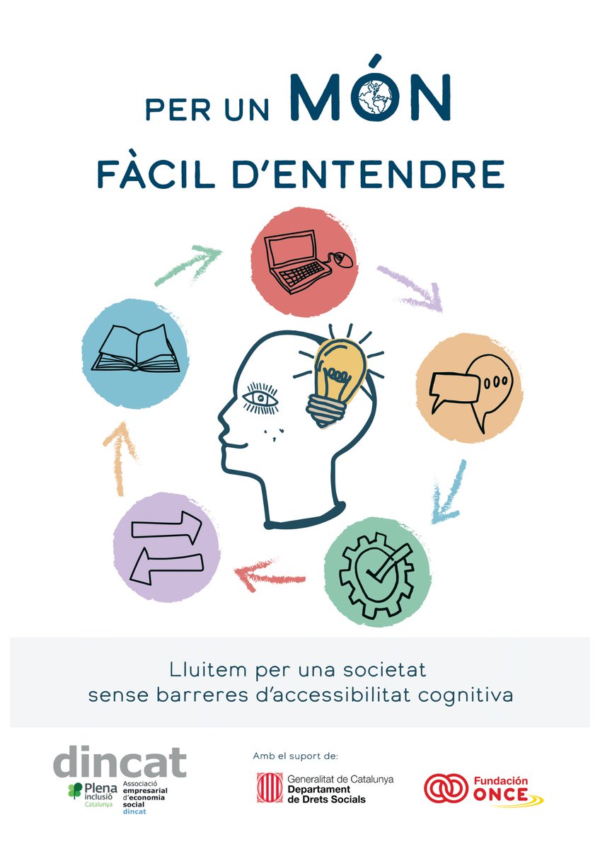 _dincat's tweet image. 🟠 S&apos;acosta el #3Desembre, Dia Internacional de les Persones amb Discapacitat! Seguim lluitant per la plena inclusió de tothom. 🌍
💡Aquest any reivindiquem el dret a l’accessibilitat cognitiva #PerUnMónFàcilDEntendre, per la participació en igualtat de condicions i oportunitats!