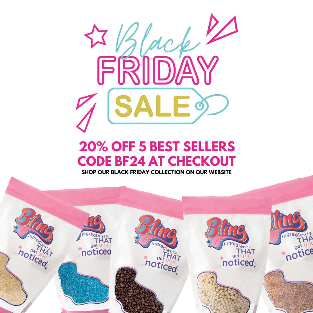 Its officially Black Friday!

We've slashed the prices on 5 of our most popular products!

Head to the website to find out whats on offer!

Simply add to your cart and apply the code BF24 at the checkout! 🤟

blingingredients.com/collections/bl…