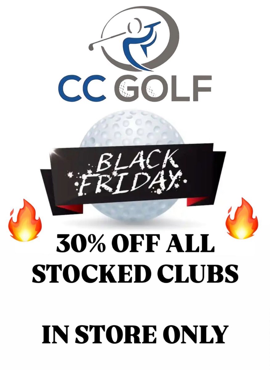 BLACK FRIDAY BONANZA

A MASSIVE 30% OFF ALL STOCKED CLUBS AND BAGS

IN STORE ONLY

DEAL ENDS SUNDAY 2PM

golf #ping #callaway #taylormade #cobra #sub70 #glasgow #blackfriday