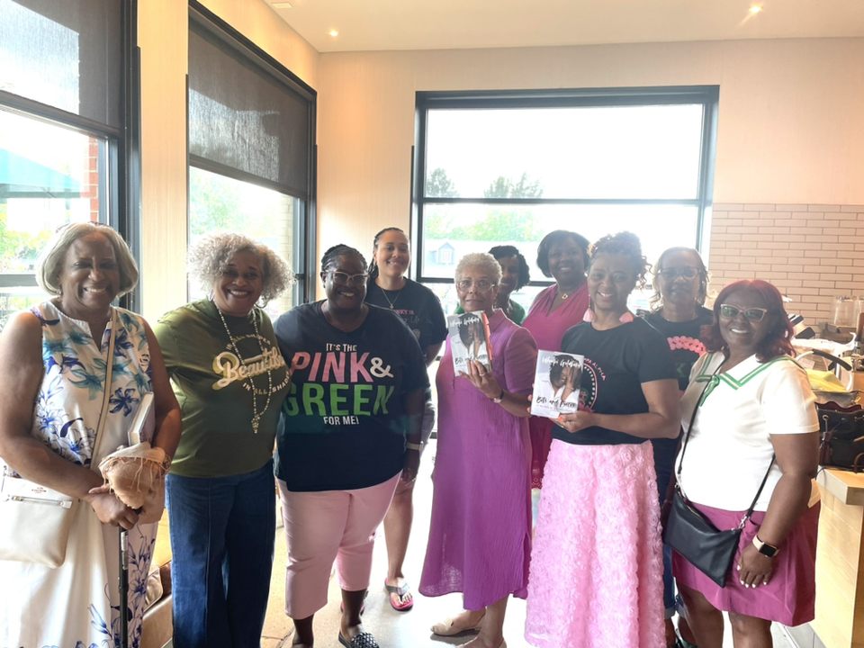 Books, brews, and sisterly chats! ☕📚 Nothing beats a cozy afternoon filled with lively discussions and endless laughter. #BookClubVibes #SisterlyBonding #ChiRhoOmegaAKA #AKA1908 #PrettyGirlsRead