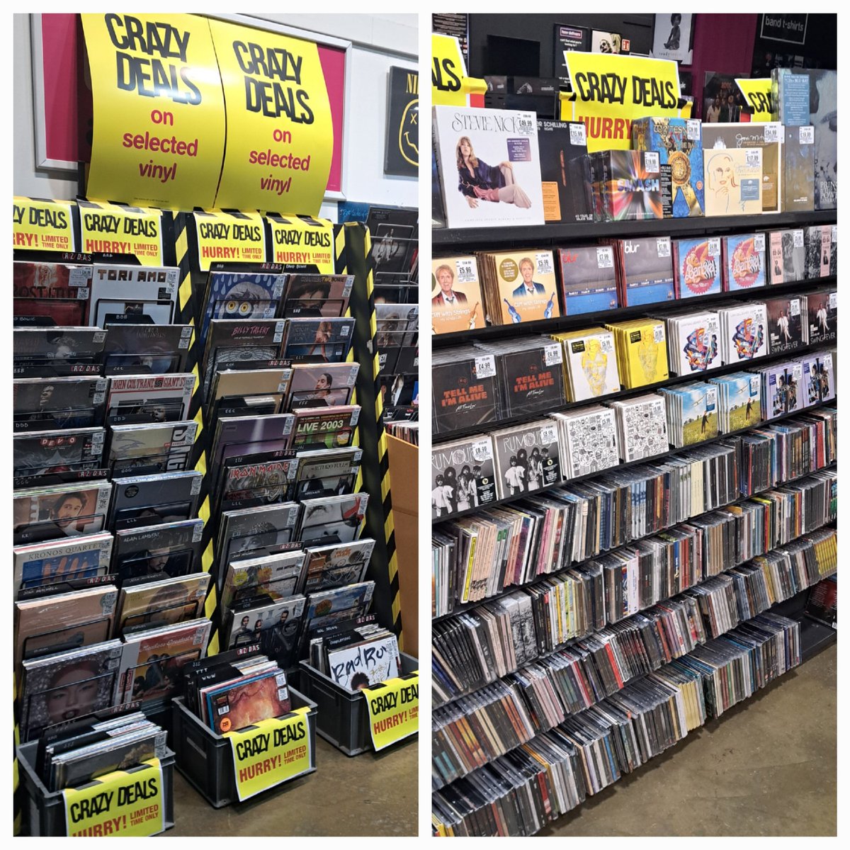 Plenty of LP and CD markdowns for #hmvCrazyDeals in store now! #hmvtweets #BlackFriday