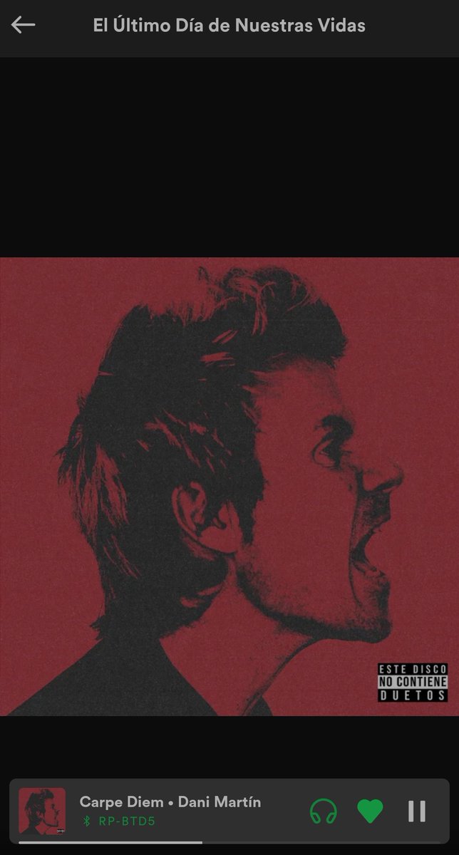 higuagol's tweet photo. Que nadie me llame, que nadie me escriba que  voy a estar en bucle con Dani Martín 🎧❤️ https://t.co/rwl3BcNLDz