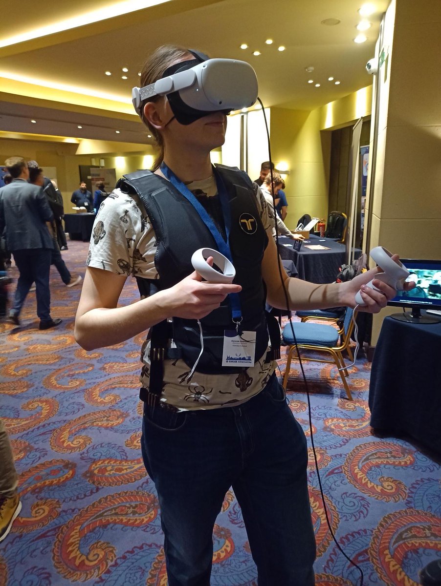 VEC (@vec_ve) on Twitter photo This week the VEC team enjoyed #EuroXR 2024 in #Athens. We presented our work exploring applications of #Avatars for Neuro-Diverse users, a collaboration with <a href="/TheBrainCharity/">The Brain Charity</a> and funded by #Meta.
If you are interested in learning more please get in touch. This week the VEC team enjoyed #EuroXR 2024 in #Athens. We presented our work exploring applications of #Avatars for Neuro-Diverse users, a collaboration with <a href="/TheBrainCharity/">The Brain Charity</a> and funded by #Meta.
If you are interested in learning more please get in touch.