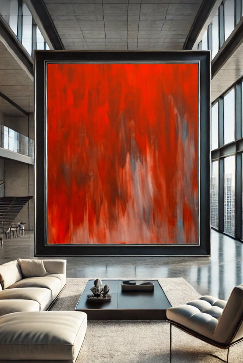 "Fallen" | Many shall be restored that now are fallen and many shall fall that now are in honor | 100 X 100 cm Canvas | Acrylic Colors | Ideal for grey contemporary or minimal interiors | This piece lifts up the room and gives soul to your space.
. .
.
.
. 
#rimachahineart