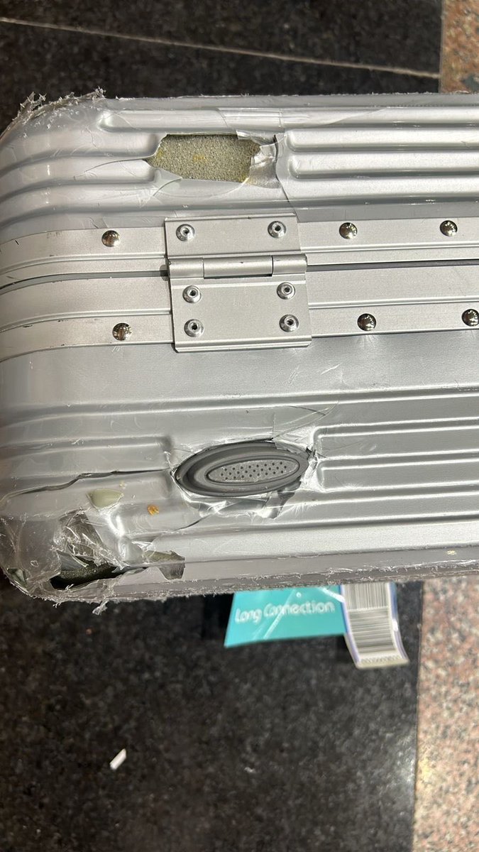 vinish08's tweet photo. @IndiGo6E what an awesome welcome at DIB on 22/11/24. Broken suitcase upon arrival with no refund or action from your end. Emailed couple of times, still no response. Attached images for ref. @IndiGo6E 
#indigo #indigoairlines https://t.co/sTj3yXdYR5