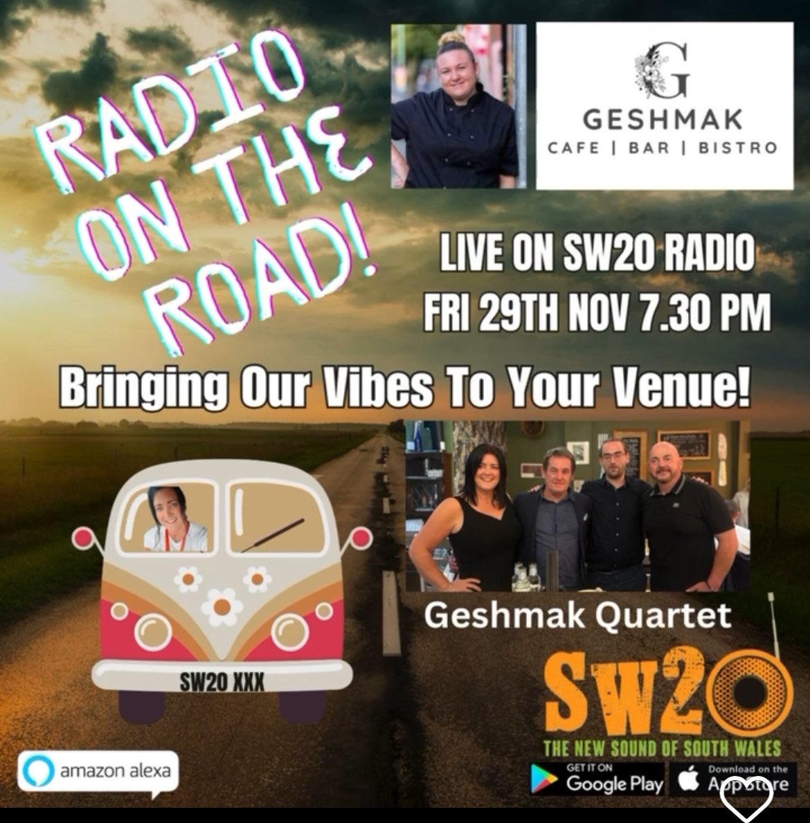 Chat n Choons π§π΅π€ (@sw20chat) on Twitter photo 2 shows today on <a href="/SW20Radio/">SW20 Radio πΆ</a> - a FriYAY replay of Weds show at 12pm and tonight - #live from #Geshmakbistro with #livemusic and an #interview from the #masterchef herself Francesca Keirle 2 shows today on <a href="/SW20Radio/">SW20 Radio πΆ</a> - a FriYAY replay of Weds show at 12pm and tonight - #live from #Geshmakbistro with #livemusic and an #interview from the #masterchef herself Francesca Keirle