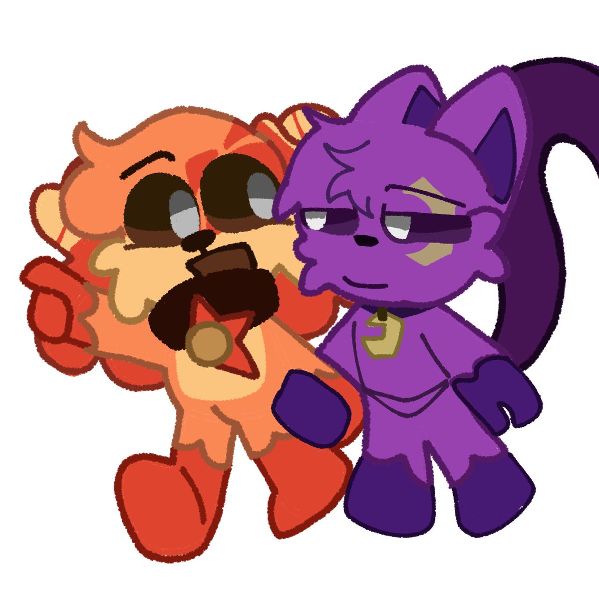 FaithXP9's tweet photo. Hehe two sillies 💜🧡 || Destiny Au 
#SmilingCrittersAU #SmilingCritters #PoppyPlaytime3 #destinyau https://t.co/CkdC4GDHFs