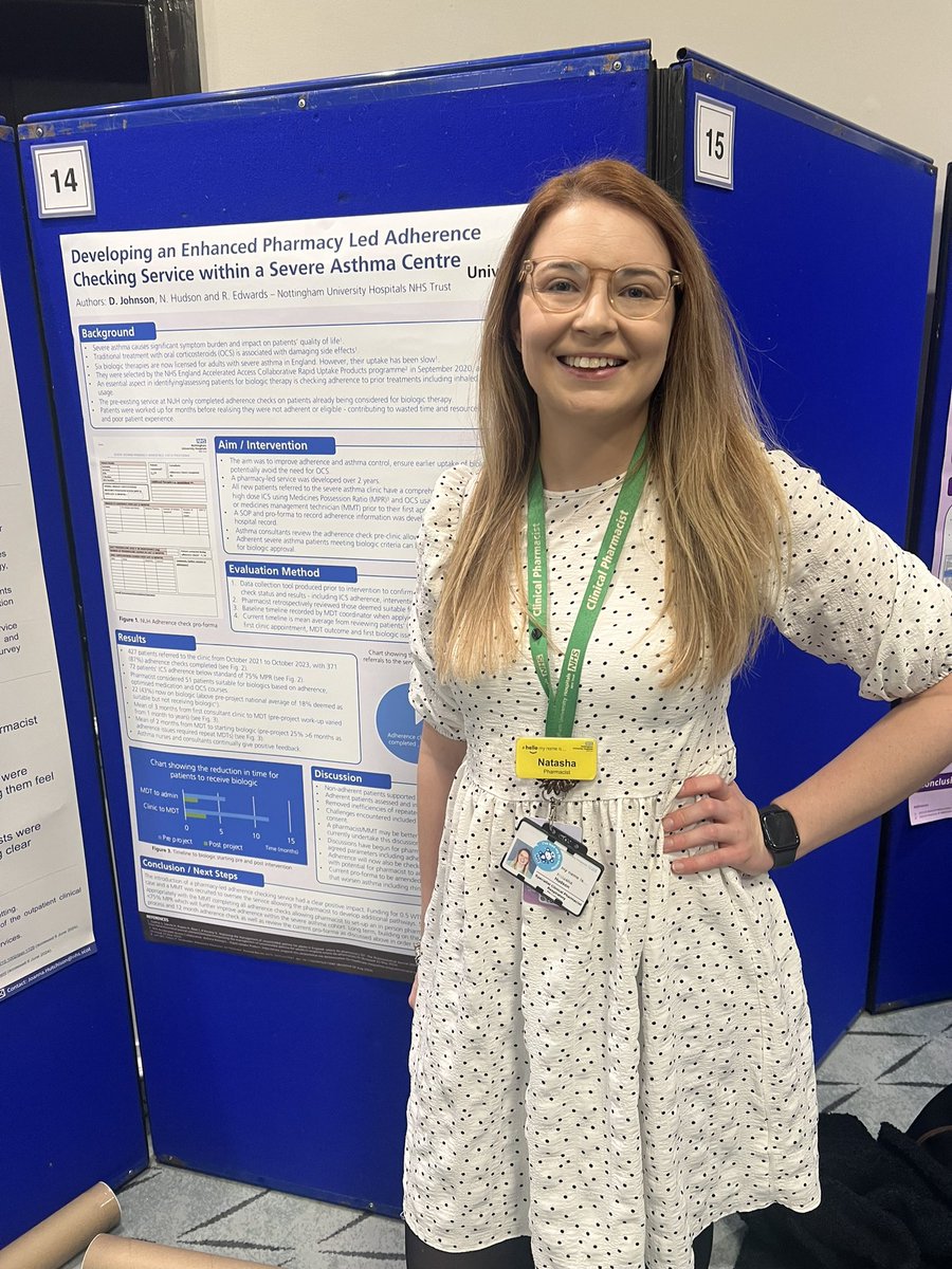 Exciting to show off the role of the pharmacist in the NUH severe asthma service at <a href="/UKCPA/">UKCPA</a> #respisbest #UKCPA #pharmacy