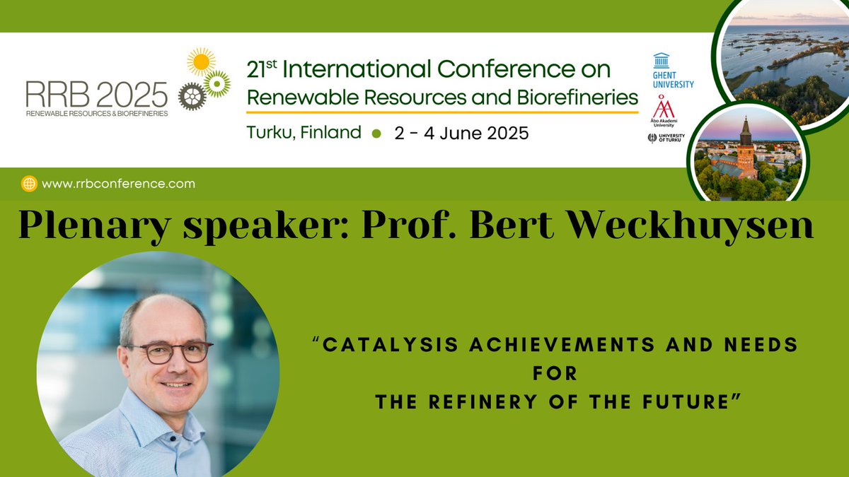 RRB Conference (@rrb_conference) on Twitter photo Join us in Turku at #RRB2025 and meet Prof. Bert Weckhuysen <a href="/BWeckhuysen/">BertWeckhuysen</a>
Read our latest RRB newsletter <a href="/AboAkademi/">Åbo Akademi University</a> @YagutRinne <a href="/UniTurku/">Turun yliopisto - University of Turku</a> <a href="/SynBioC/">Synbioc</a> <a href="/GREENCHEMnet/">GREEN-CHEM</a> <a href="/InBio_UGent/">InBio.be</a> <a href="/FbwUGent/">Faculty of Bioscience Engineering UGent</a> mailchi.mp/d431f0580eaf/r… Join us in Turku at #RRB2025 and meet Prof. Bert Weckhuysen <a href="/BWeckhuysen/">BertWeckhuysen</a>
Read our latest RRB newsletter <a href="/AboAkademi/">Åbo Akademi University</a> @YagutRinne <a href="/UniTurku/">Turun yliopisto - University of Turku</a> <a href="/SynBioC/">Synbioc</a> <a href="/GREENCHEMnet/">GREEN-CHEM</a> <a href="/InBio_UGent/">InBio.be</a> <a href="/FbwUGent/">Faculty of Bioscience Engineering UGent</a> mailchi.mp/d431f0580eaf/r…