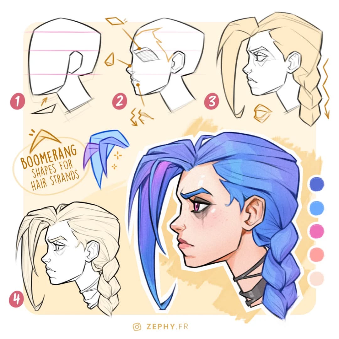 xppenca's tweet photo. #xppentutorial
Check out the side-profile drawing process with a quick Jinx fanart from Arcane! 💙
Credit: https://t.co/WDwU8Ngdga(IG)
#Jinx #ArcaneArt #ArtTutorial #SideProfileDrawing #CharacterDesign #arttips #Arcane #art https://t.co/upU5jvxn86