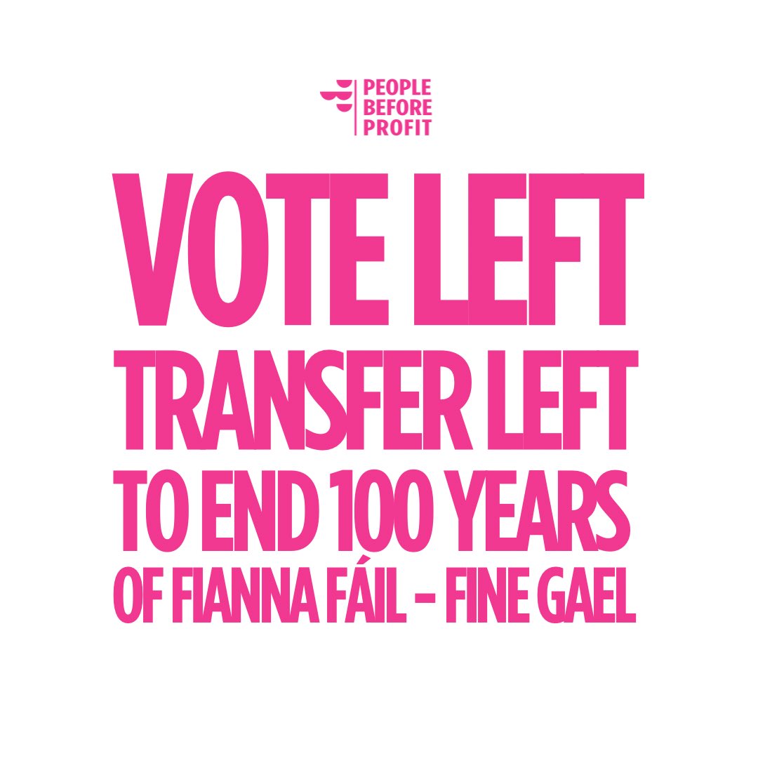 Todays the day! Here’s an explainer on how to #VoteLeftTransferLeft one more time before you head into vote 🗳️ 

Give your first preference to the left candidate you most want to see elected - People who have ruled out coalition with Fianna Fáil and Fine Gael. you do not need to