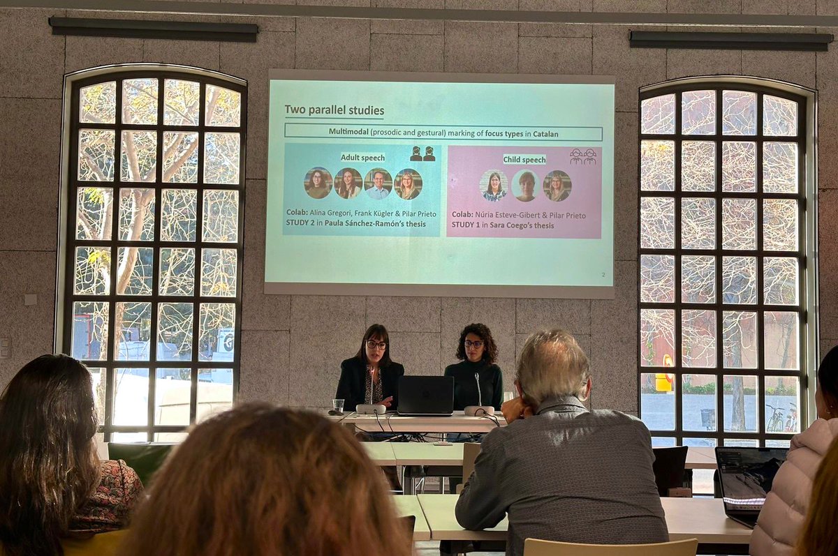 Prosodic and Gestural Studies Group (GrEP-G) (@grepupf) on Twitter photo Today, <a href="/saracoegom/">Sara Coego</a> and <a href="/PaulaGSanchezR/">Paula G. Sánchez-Ramón</a> are presenting at the UR-Ling Workshop about the multimodal marking of focus in Catalan adult and child speech Today, <a href="/saracoegom/">Sara Coego</a> and <a href="/PaulaGSanchezR/">Paula G. Sánchez-Ramón</a> are presenting at the UR-Ling Workshop about the multimodal marking of focus in Catalan adult and child speech